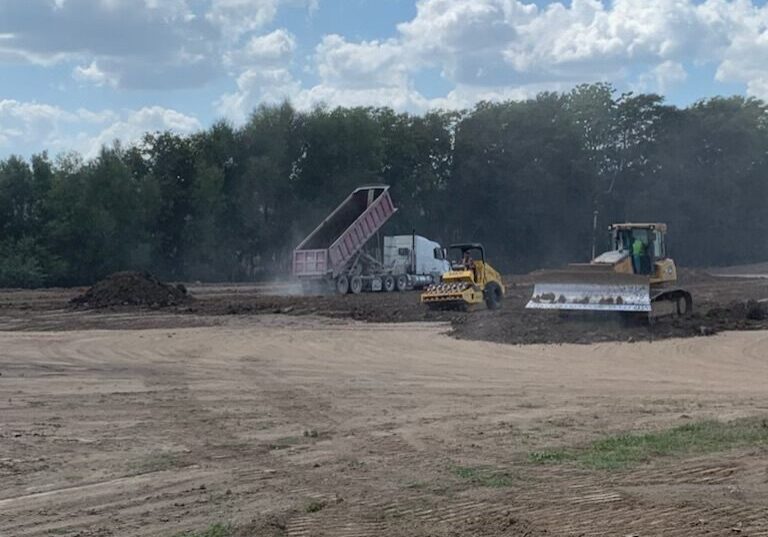 Levee work being performed by SD Resources