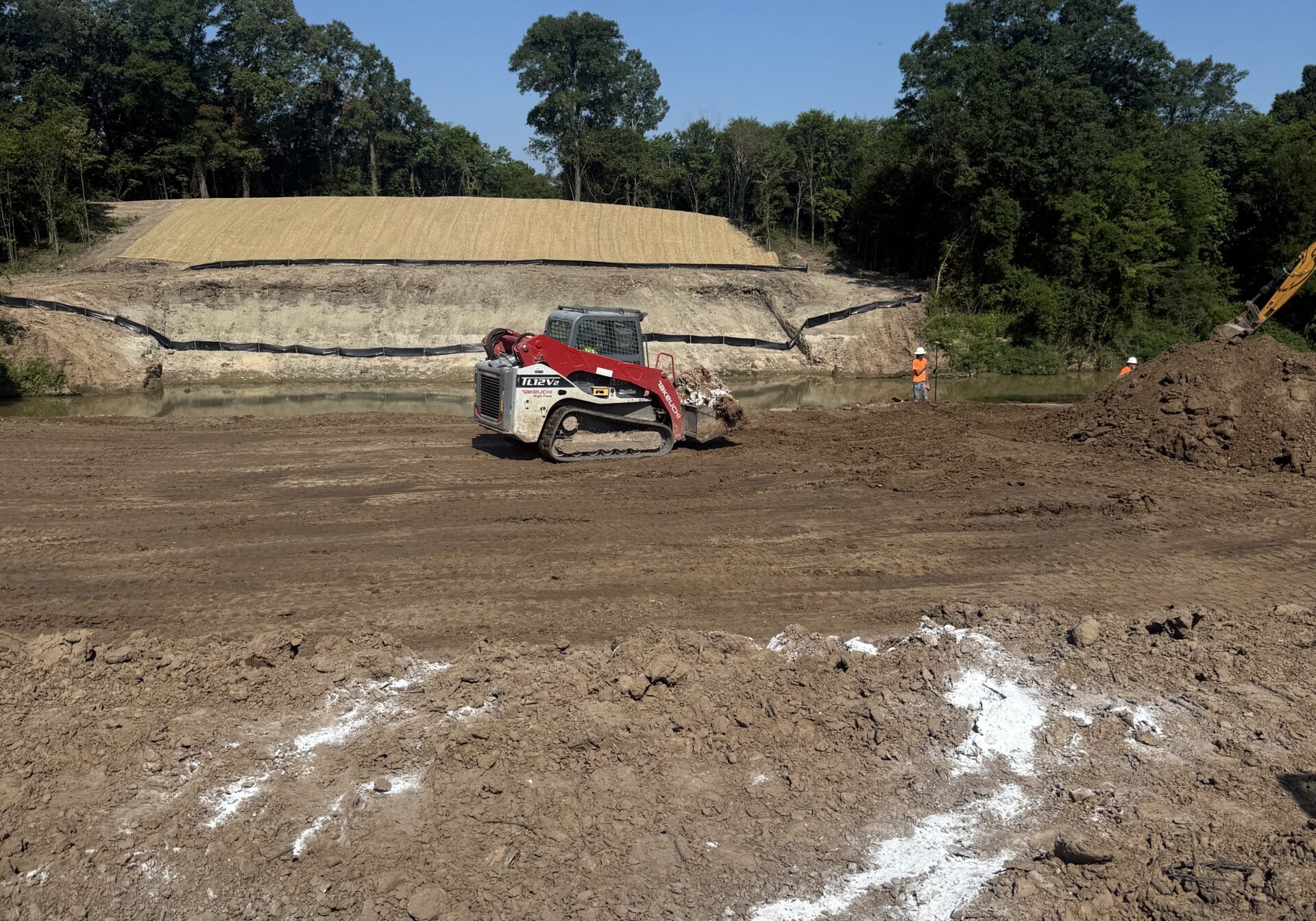 Lime treatment soil stabilization project performed by Sd Resources